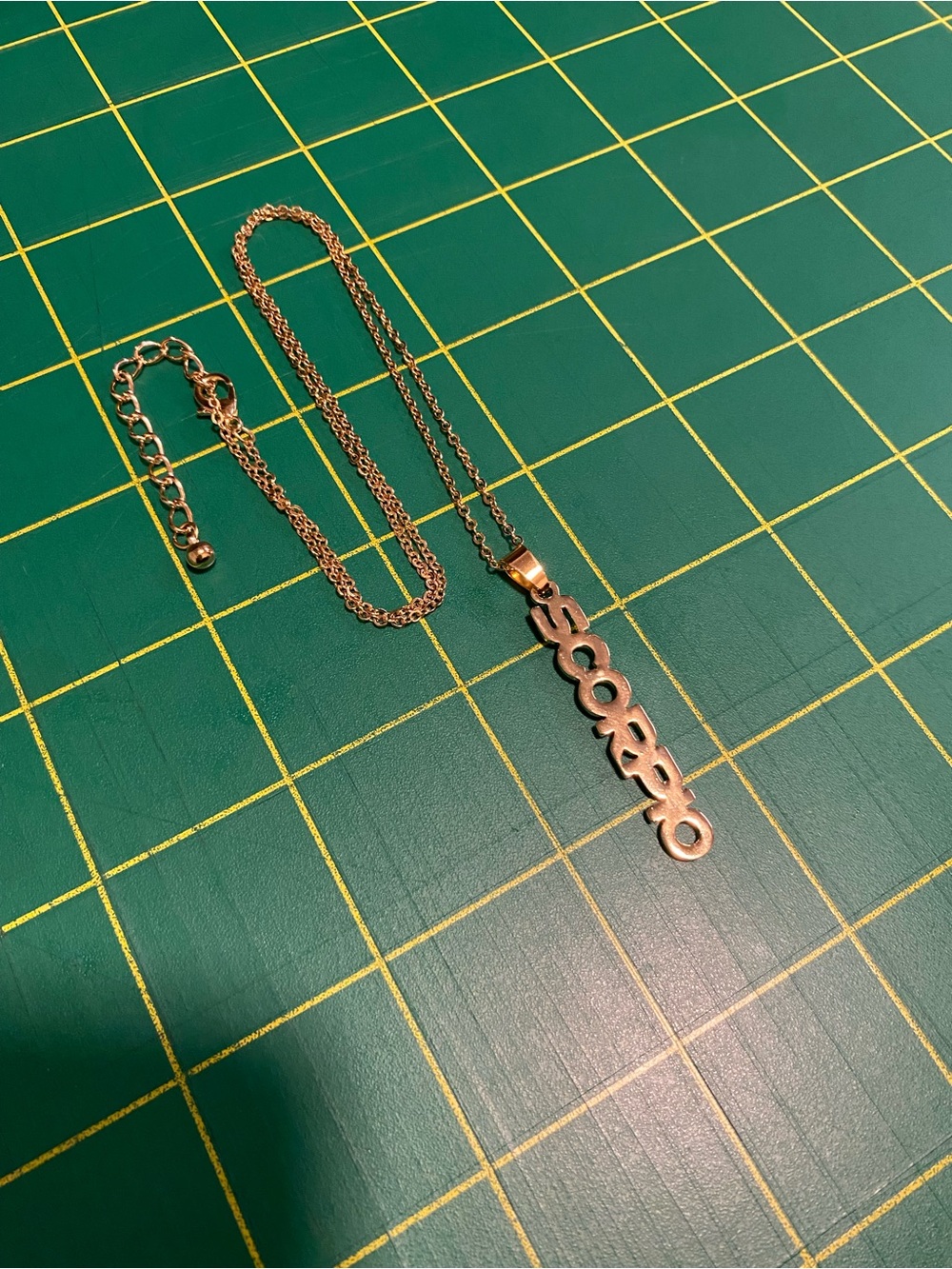 Scorpio Gold-Tone  Zodiac Necklace